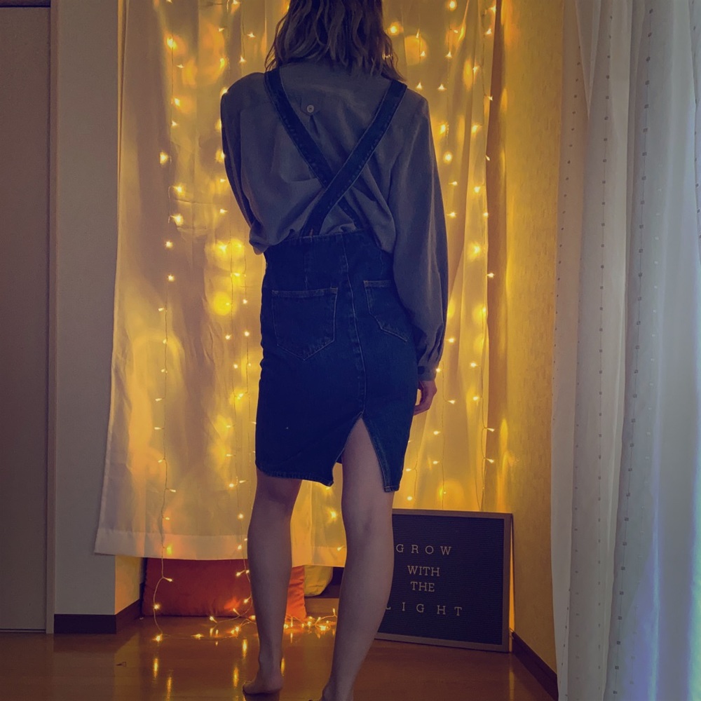 Moussy denim Swiftie overalls dress